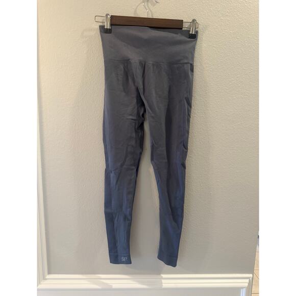 Set Active Sculptflex Grey Leggings Sz S Seamless High Waist - Picture 2 of 4